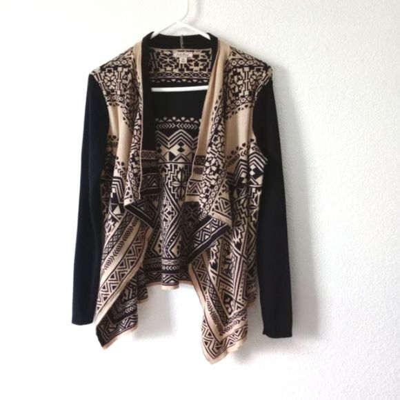 Lucky Brand Women's Aztec Open Front Cardigan Size M - Picture 1 of 9